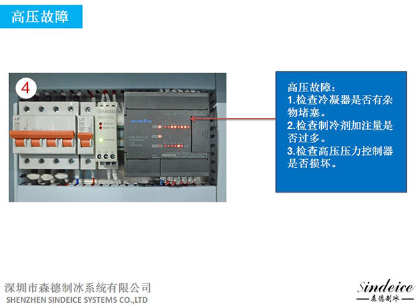 制冰機高壓報警原因